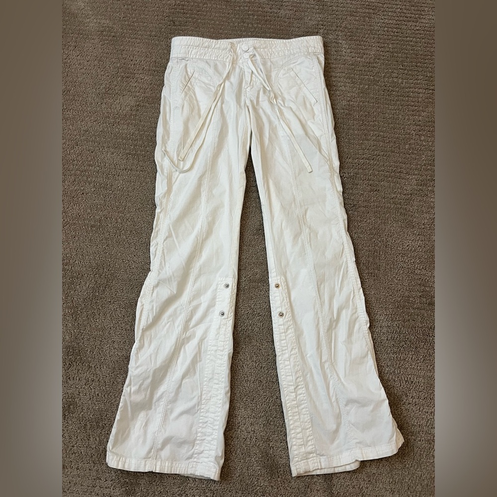 Hollister Y2K Low Rise White Pants